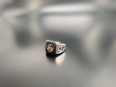 CHECHEN SILVER MEN'S RING - 1