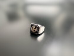 CHECHEN SILVER MEN'S RING - 1