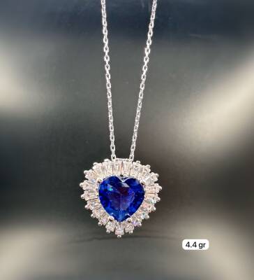 HEART ZIRCON STONE WOMEN'S NECKLACE - 1