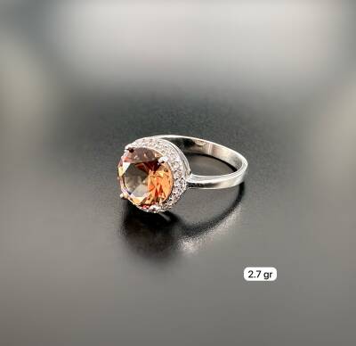 ZULTANITE AND ZIRCON STONE WOMEN'S RING - 1